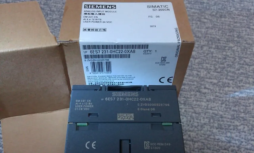 Новый или б/у 6ES7231 0HC22 0XA8 SIMATIC S7 200 аналоговый вход EM 231 4AI DC 0 10V 12 BIT|bits|input |