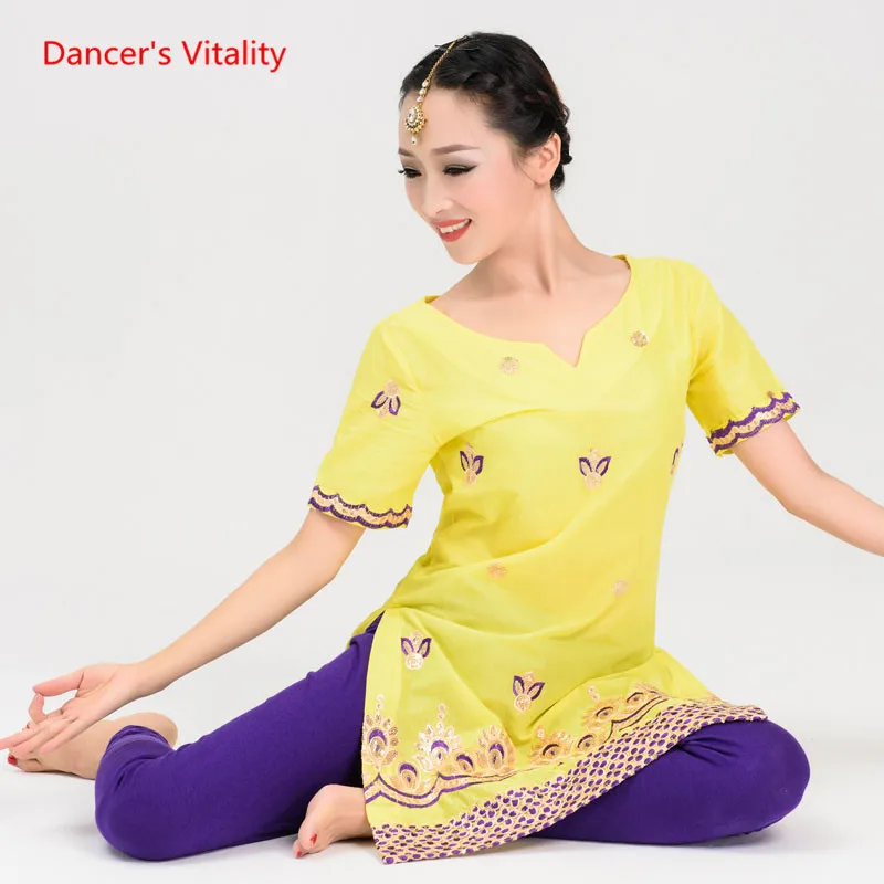 Эксклюзивный топ с вышивкой индийский танцевальный тренировочный костюм для