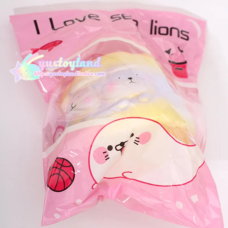 Jumbo Kawaii морские львы печать медведь Puff мягкими замедлить рост бретели для нижнего