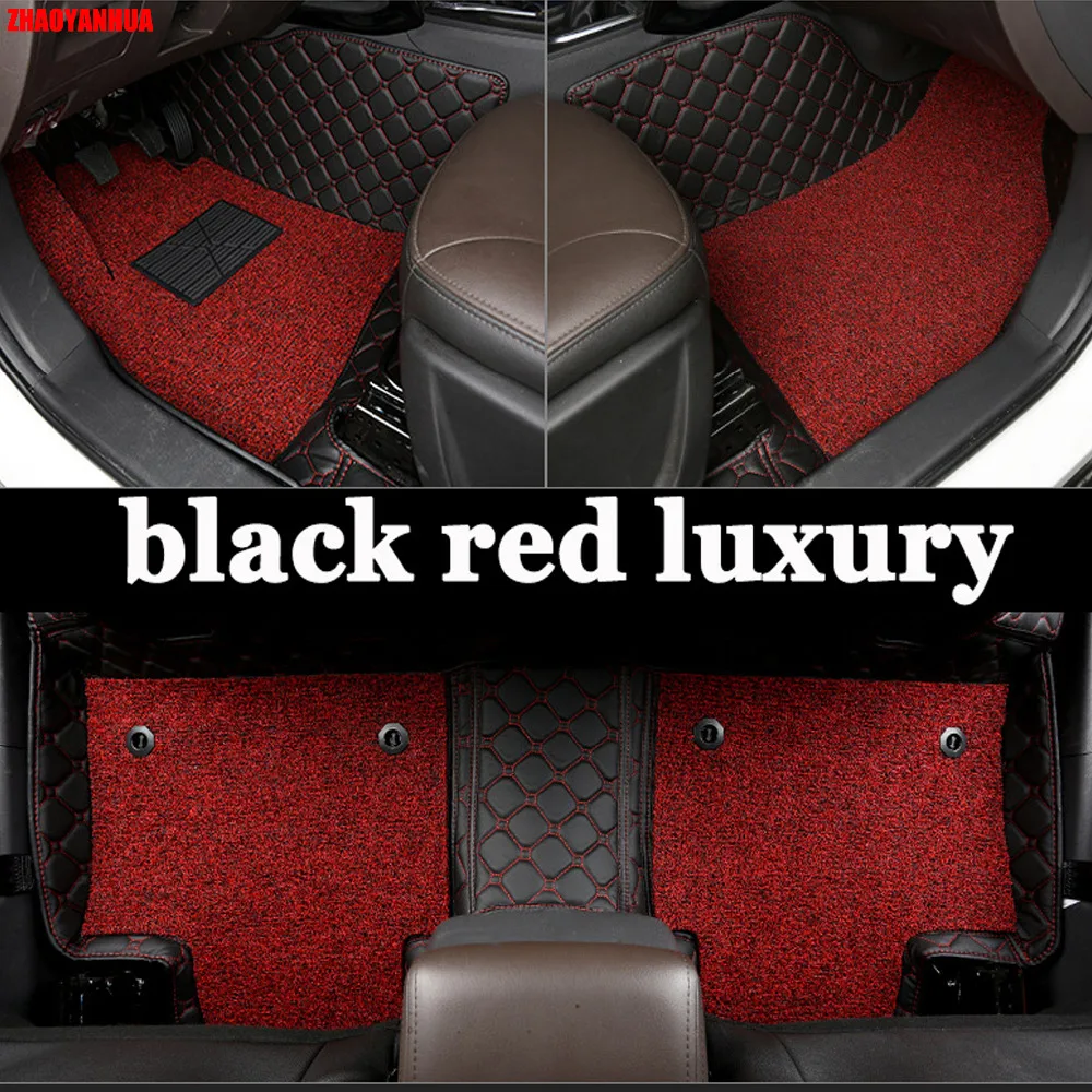 

ZHAOYANHUA car floor mats For BMW X3 E83 F25 PVC Leather car styling rugs carpet all weather waterproof liners(2004-present