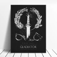 gladiator black white classic movie posters silk wall art decor prints no frame