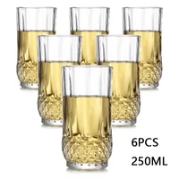 wine glasses cup water glass for drinking shots juice tea beverage party wedding tumblers recycled home lead free glass 270ml