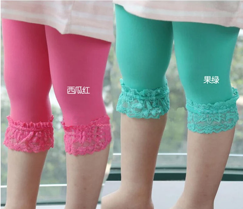 Детские Бархатные кружевные леггинсы для девочек 12 цветов|legging children pants|legging