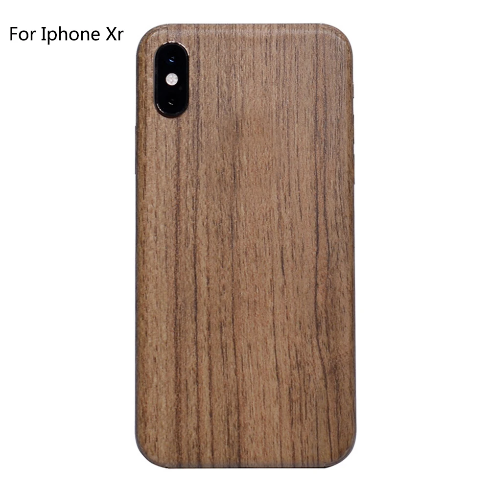 Yellow For Iphone XR Скины против царапин винтажные наклейки для телефона деревянные зерна матовые задние защитные аксессуары ПВХ пленка для полного покрытия для IPhone X Xr - Цвет: Yellow For Iphone XR