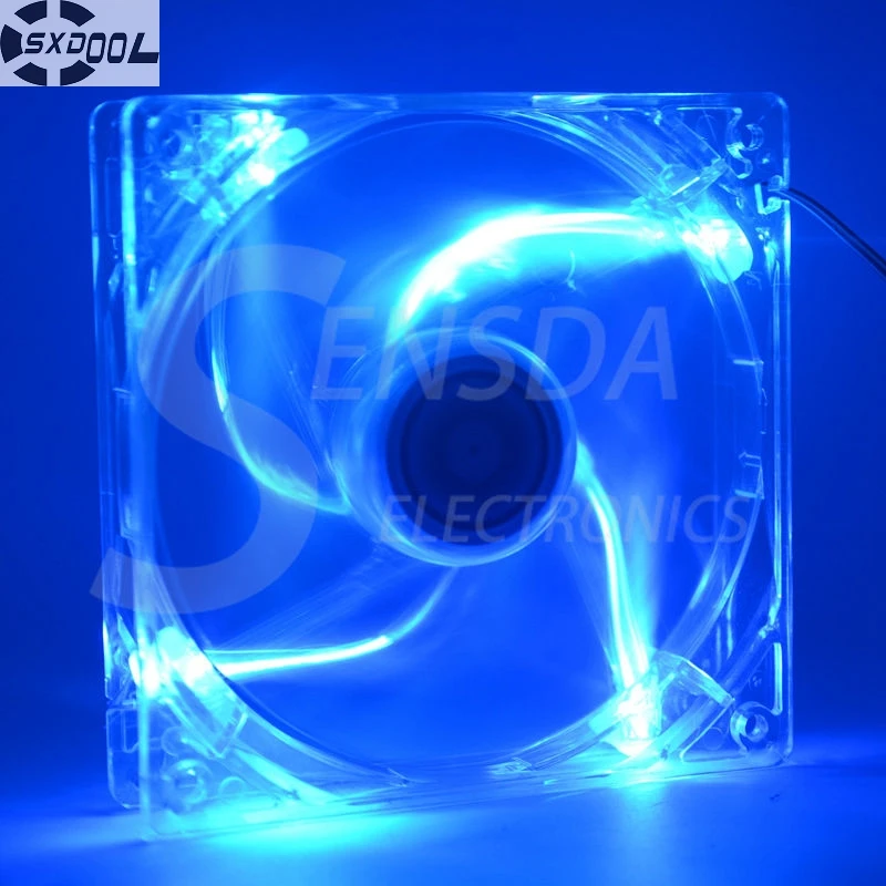 

SXDOOL 120mm LED Case Fan 12V 4Pin 120x25mm For Computer PC Host CPU Cooling Fan