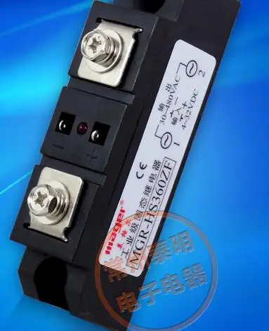Однофазный промышленный твердотельный релейный модуль DC контроль AC 60A DC-AC MGR-HS360Z mager