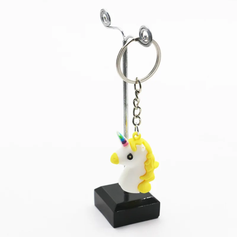 Hot Sale Cute Cartoon Unicorn Keychains Soft PVC Animal Keychain Key Holder Accessory Women Bag Charm Ring Child Party Gifts |