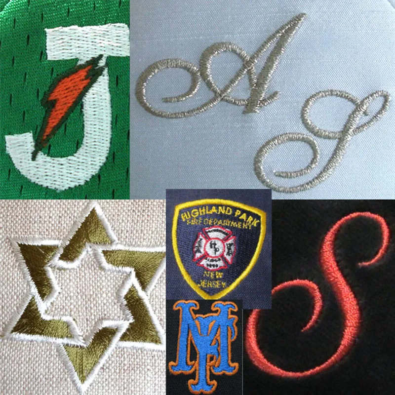 Пример заряда для kippot с вышивкой конструкции клиента |