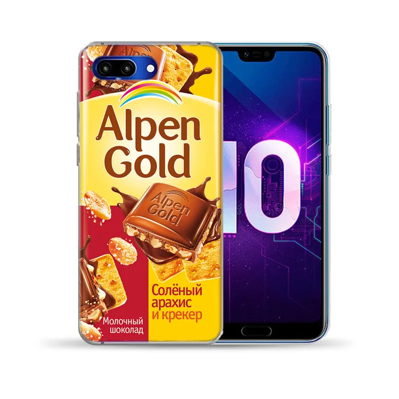 Забавные Шоколад Мягкий ТПУ чехол Обложка для huawei Honor 9 10 Lite вид 20 8X 8C 7A Y5 Y6 II Y3 Y7 Y9 NOVA 4 3 3I