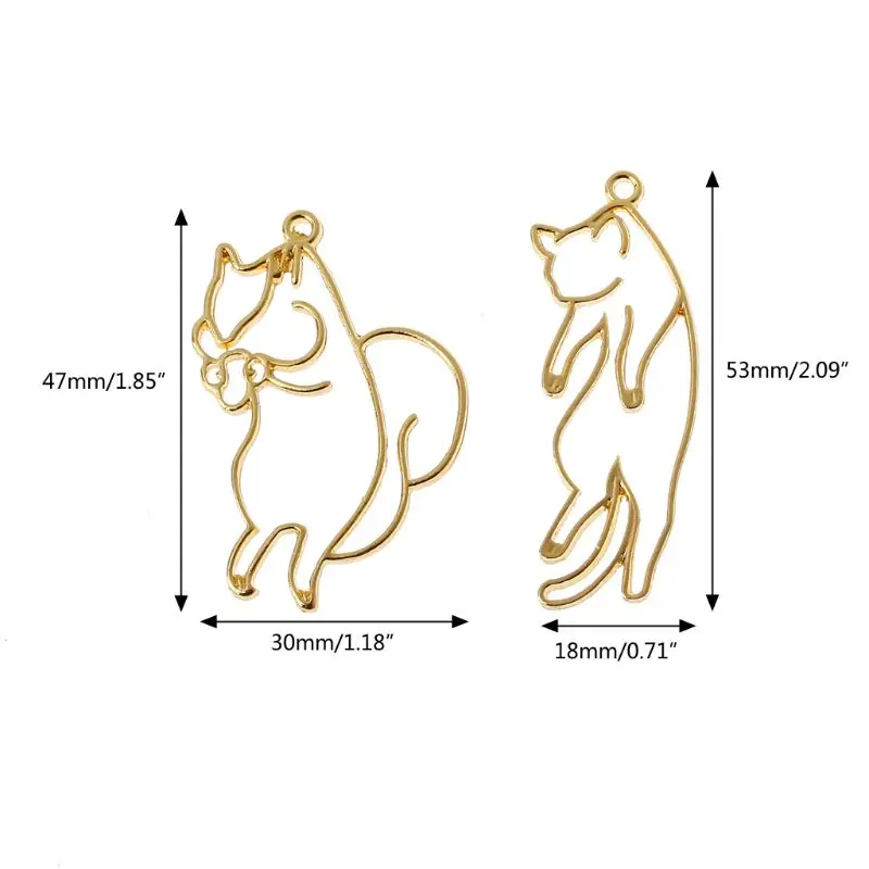 2 шт. ленивая кошка подвеска в виде белки из смолы оправы открытые для создания