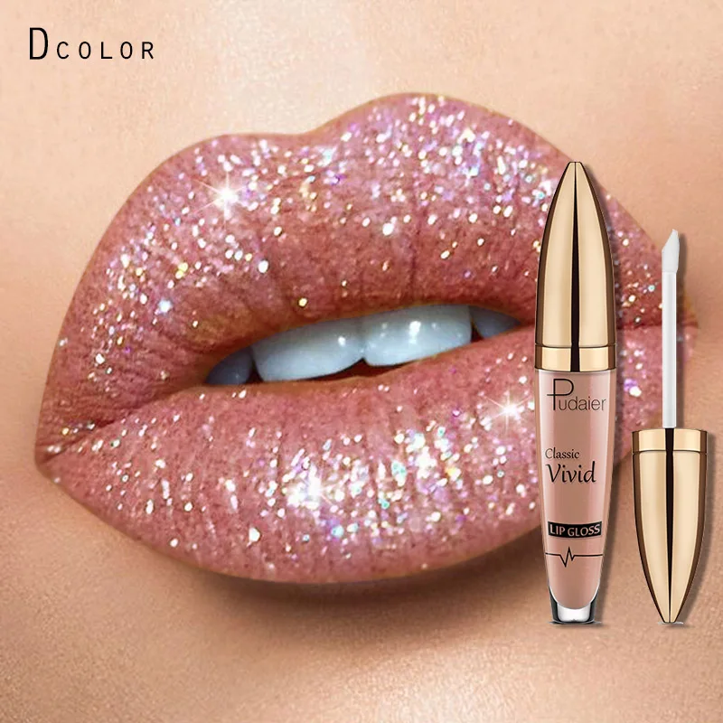 Брендовая блестящая жидкая помада металлический мерцающий Сияющий водостойкий