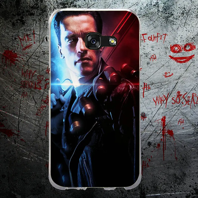 Мягкий ТПУ чехол для телефона Samsung Note 2 3 4 5 8 HTC One U11 M7 M8 M9 M10 A9 E9 Plus Fashoin Movie Terminator |
