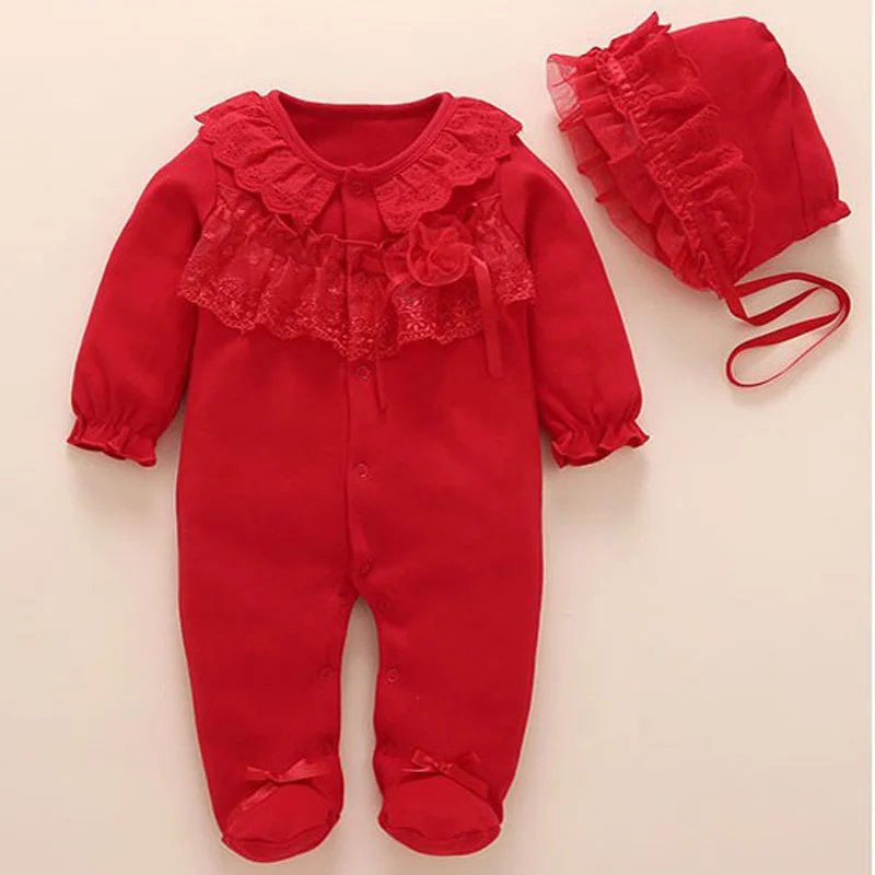 Одежда для маленьких девочек кружевные хлопковые комбинезоны с длинными
