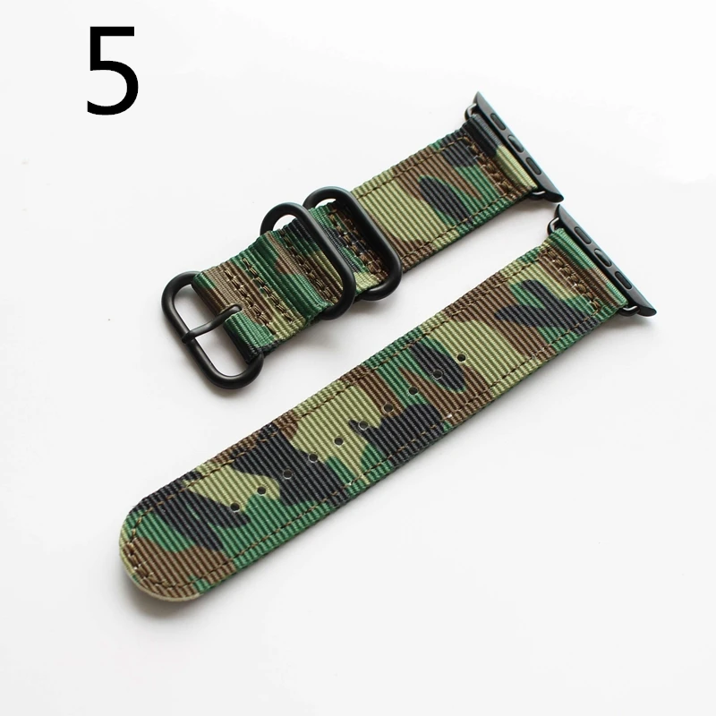 MERJUST AAA Quality Fashion Sport Camo Nylon Watchband correa Apple Watch Series 1 2 3 4 Bracelet 38mm 40mm 42mm 44mm Iwatch