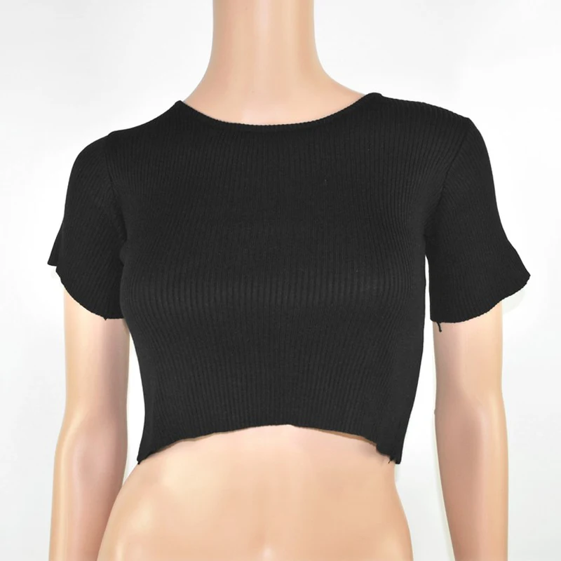 Новинка 2019 женские хлопковые укороченные топы 5 цветов Короткие стильные