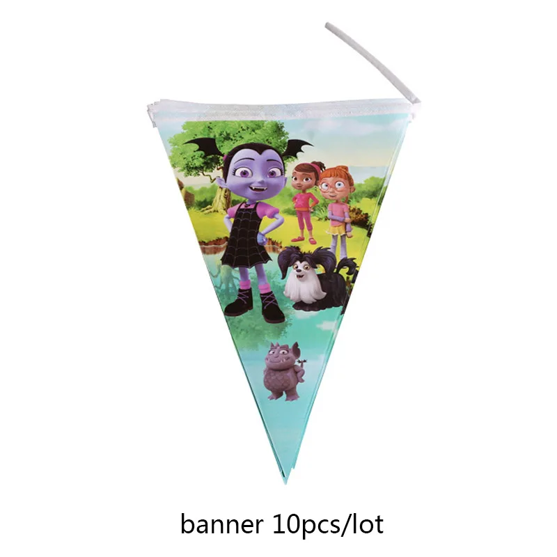 Vampirina, бумажные тарелки и стаканы для девочек, принадлежности для вечеринок на день рождения, одноразовые столовые приборы, свадебные украшения для девочек