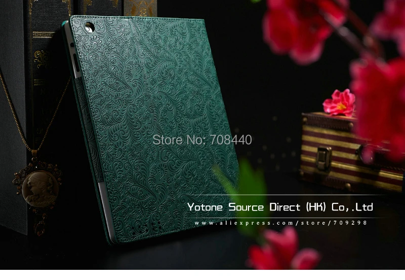 Phoenix Pattern Stand PU Leather case for ipad 3 4 2 New Luxury Smart Cover Smartcover iPad4 Flip Green Red Black YOTONE | Компьютеры и
