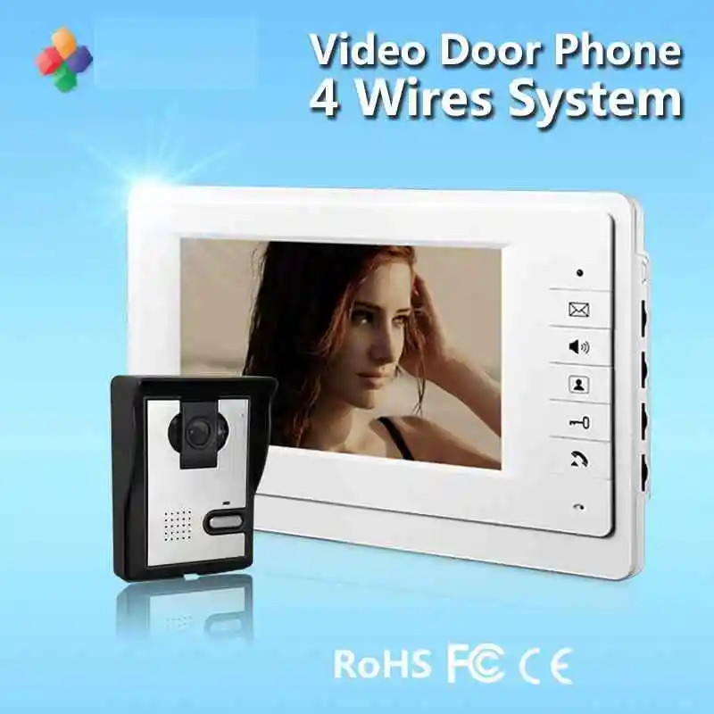 

Villa Video Intercom System 7inch Screen Video Door Bell with Camera Door Bell