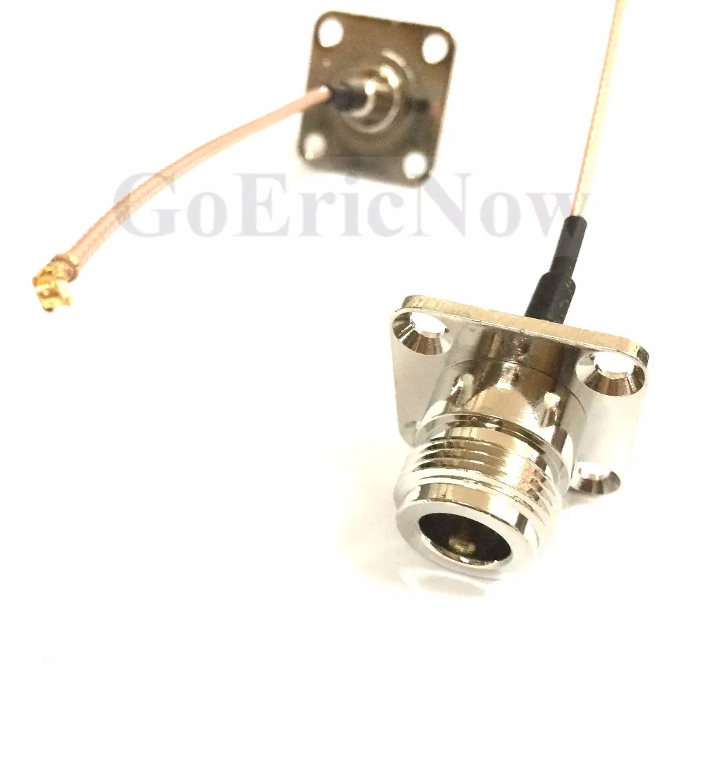 10 шт. RF коаксиальный 50 Ом N Женский Фланец к Ipex U.FL Ipx RG178/1 13 мм кабельный разъем (10 см