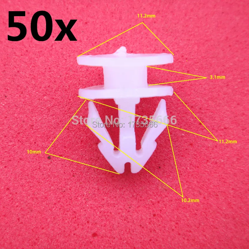 

Зажим для дверной пряжки 50x для Honda Civic Accord CRV для Renault Peugeot 307 206 407 308 406 для Citroen C4 C5 C3