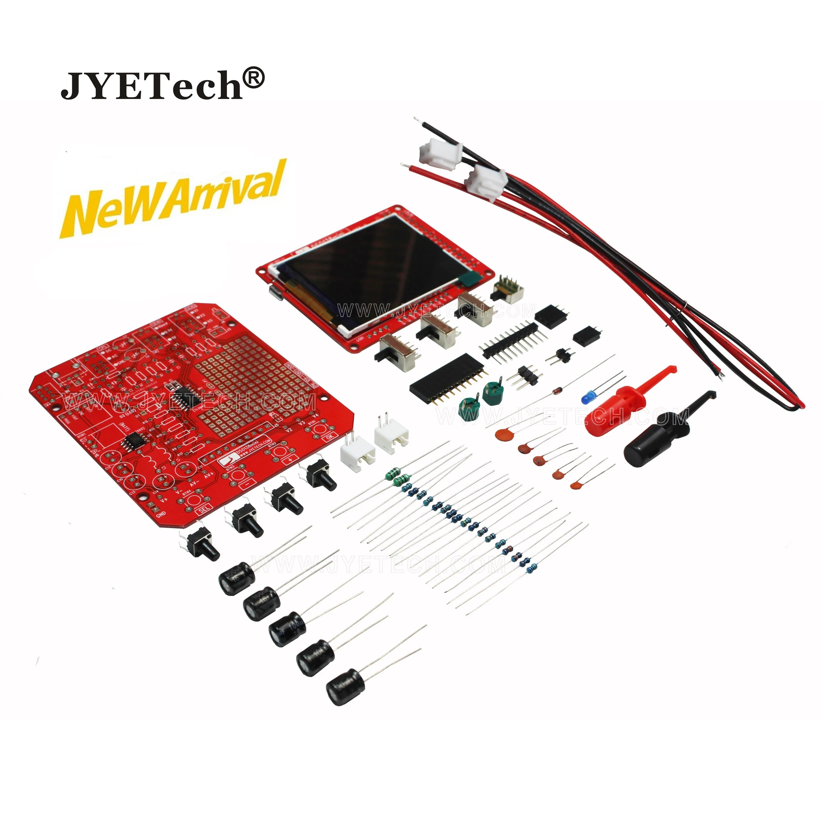 JYETech DSO138mini 2,4 'цифровой осциллограф tft комплект с корпусом портативный осциллограф DIY kit DSO138