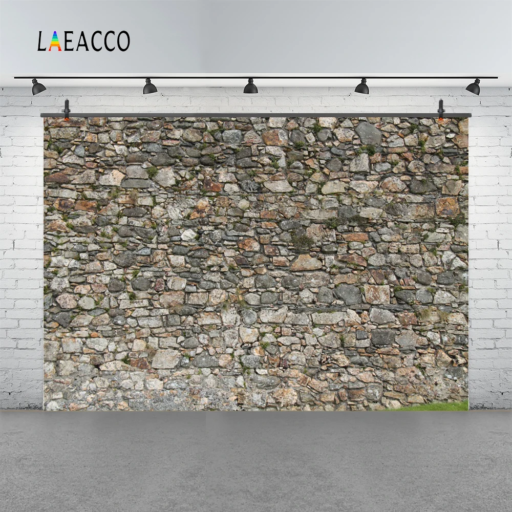 Laeacco Stone Wall Vintage Grunge Portrait Photography Backgrounds Photographic Backdrops Photozone Photocall For Photo Studio |
