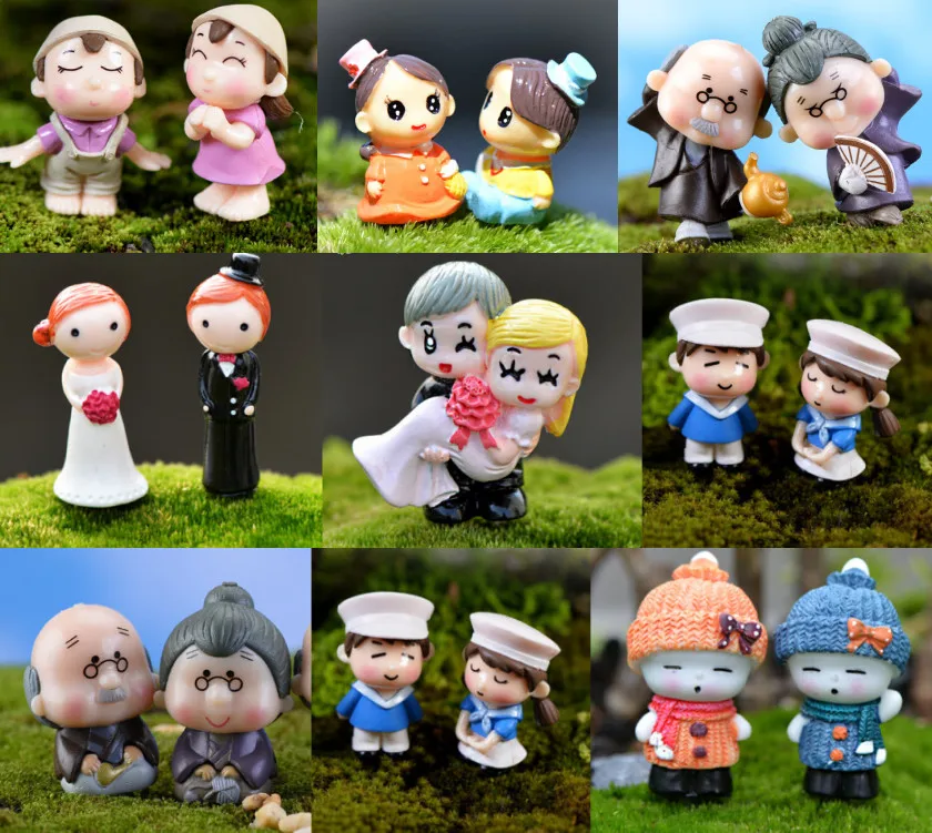 10 шт. мини девочка Мальчик поцелуй любовник фигурка кукол игрушка микро