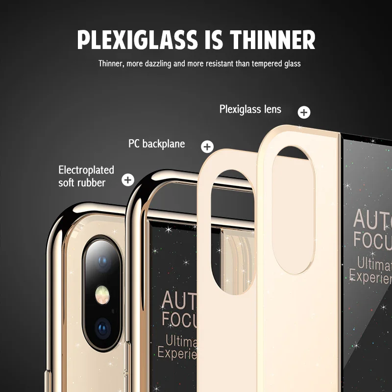 Модные чехлы для Apple iPhone Xr ультратонкий ударопрочный чехол из оргстекла и ТПУ с