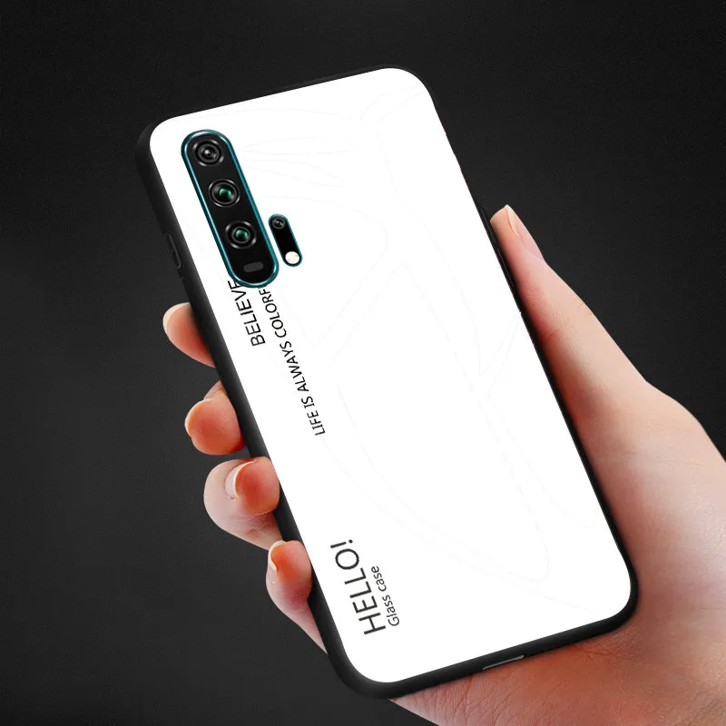 Для Huawei Honor 20 pro Чехол Honor20 из закаленного стекла роскошный градиент мягкая