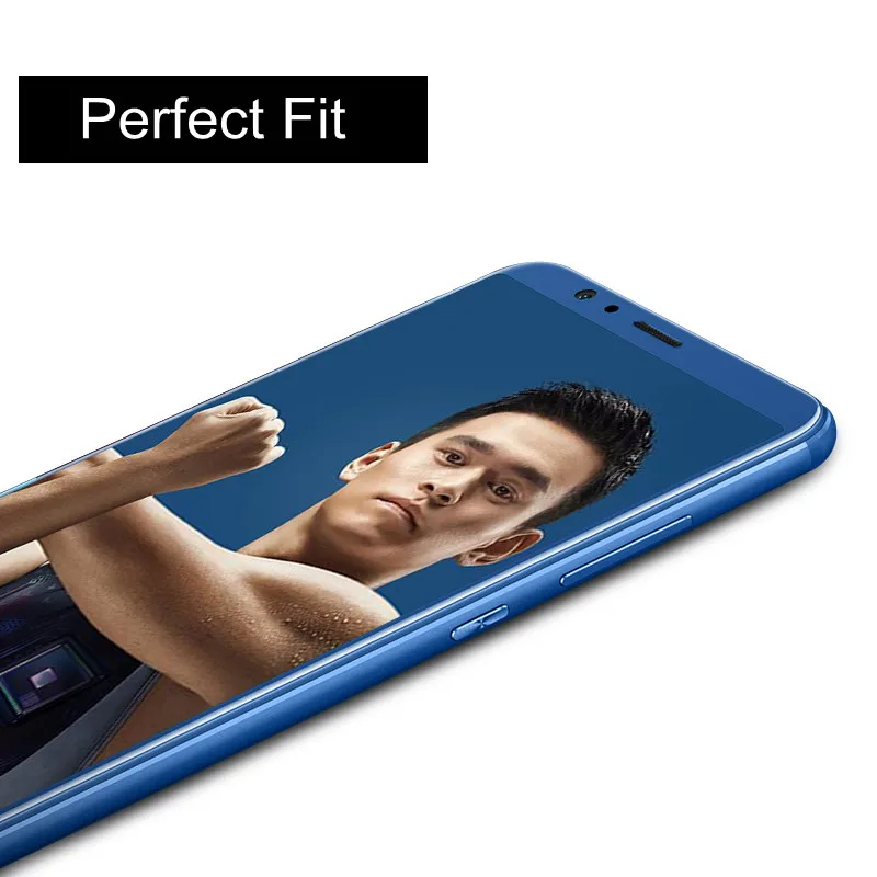 Huawei honor v10 стекло Koosuk защита экрана полное покрытие синяя черная Передняя пленка V