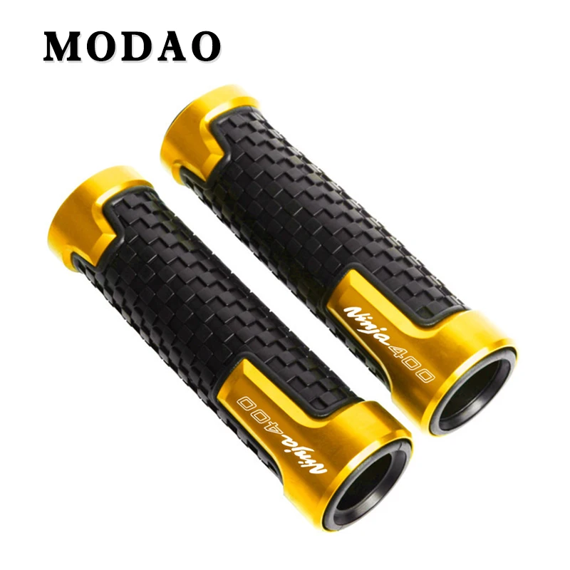

For KAWASAKI Ninja400 ninja 400 NINJA 22mm 7/8'' CNC aluminum + anti-slip rubber accessories handlebar handlebar motorcycle