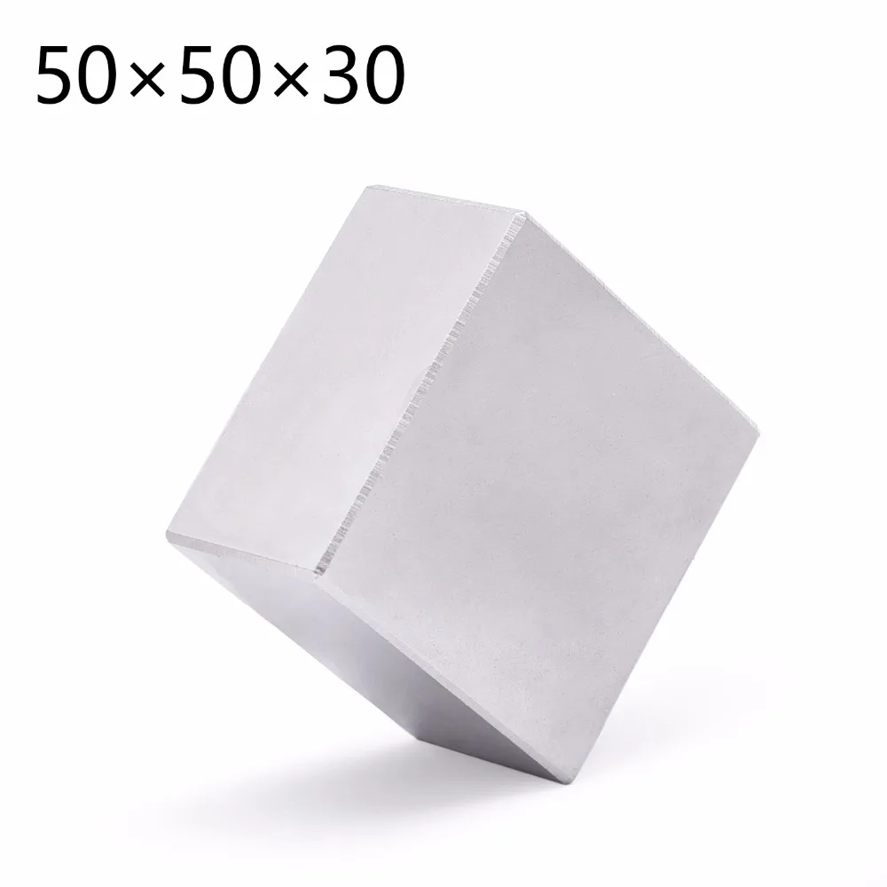 Неодимовый магнит 2 шт. постоянный 50 мм x 30 супермощный редкоземельный 50x50x30 n52|rare