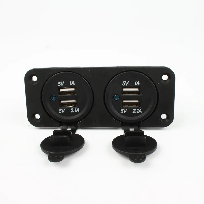 Автомобильный цифровой вольтметр с двойным USB зарядным устройством, водонепроницаемый прикуриватель, розетка, порт питания, розетка, RV, аксессуары для яхты
