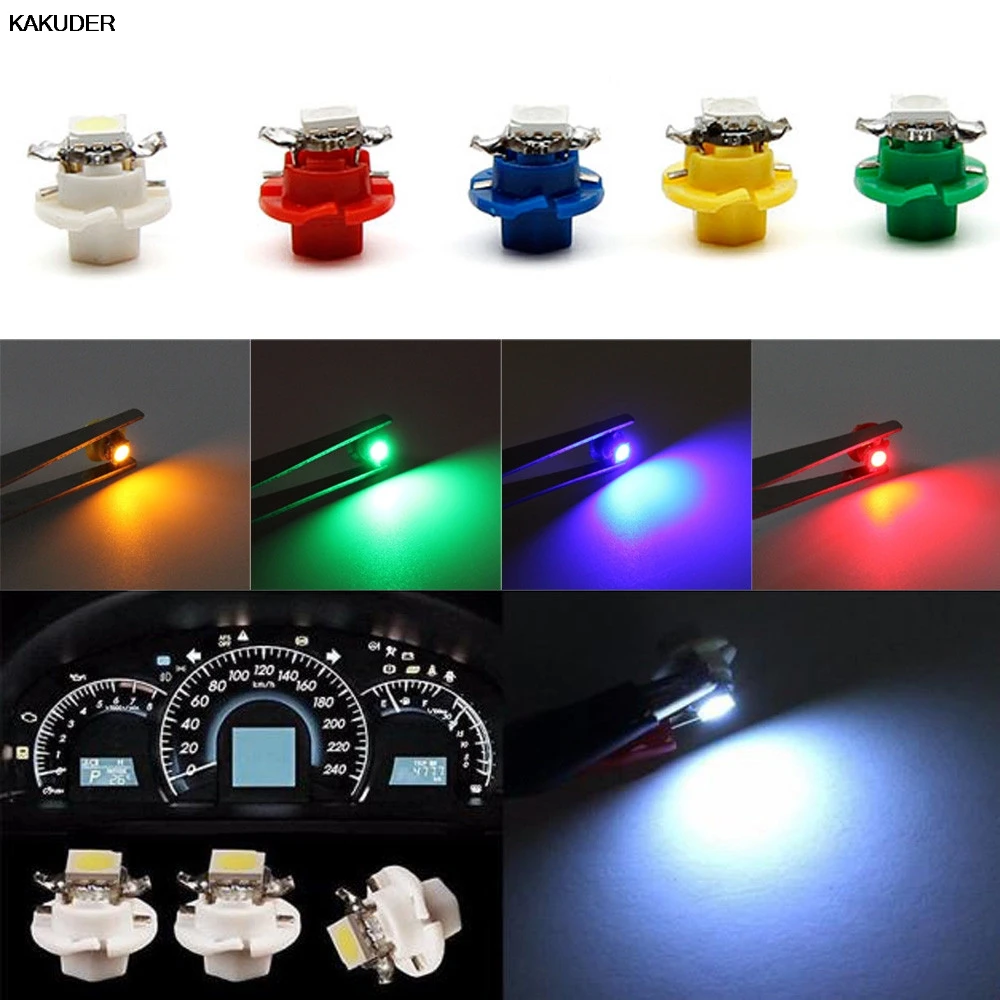 Белый B8.4D 5050 1 SMD тире Авто боковой датчик автомобильные лампы освещения приборов