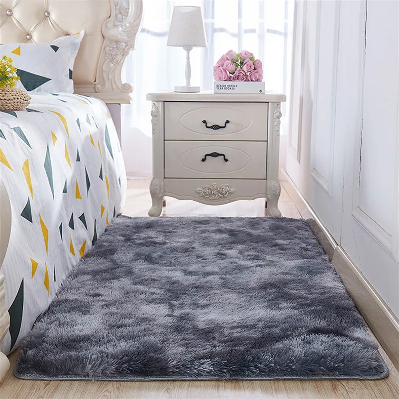 Градиентный толстый пол ковер мягкая кожа одеяло шифрование спальня плюшевый