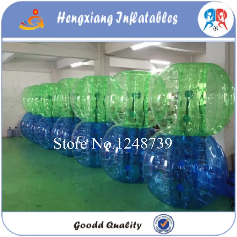 Бесплатная доставка ТПУ 1 2 м пузырьковый футбол хорошего качества мяч для