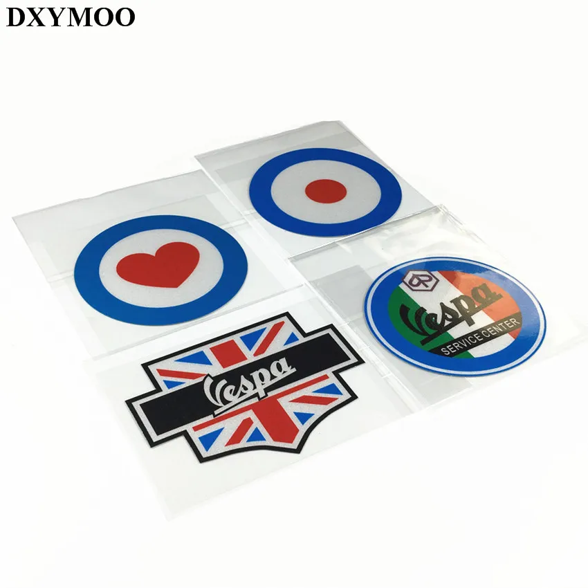 4 шт. светоотражающие наклейки на автомобиль PIAGGIO Vespa Club UK Flag|car stickers decals|styling carcar