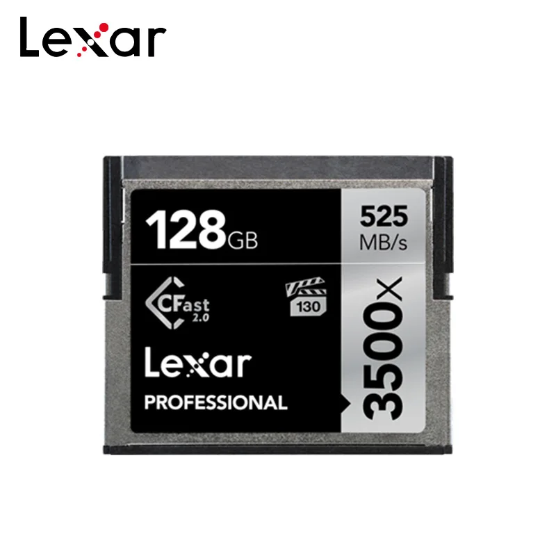 Оригинальная карта памяти Lexar 3500x 525 МБ 64 ГБ 128 256 512 4K высокоскоростная CFast 2 0 для