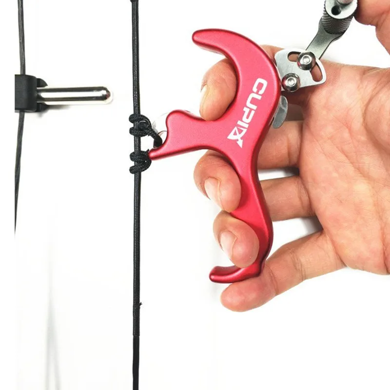 Archery Thumb release 3 finger Compound Bow Release Aid Trigger Hunting | Спорт и развлечения