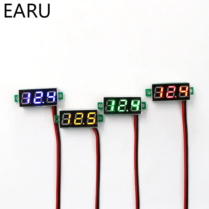 

Mini Digital Voltmeter Voltage Tester Meter 0.28 Inch 2.5V-30V LED Screen Electronic Parts Accessories Digital Voltmeter