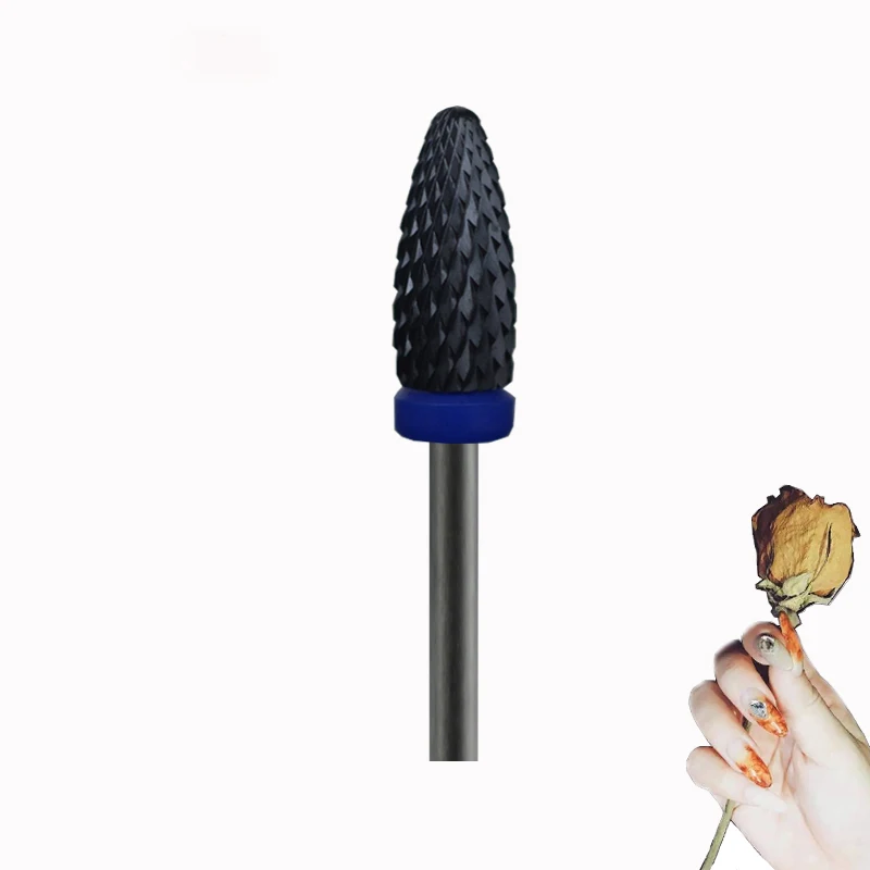 

Black Ceramic Nail Drill Bit - Flame Bit - M