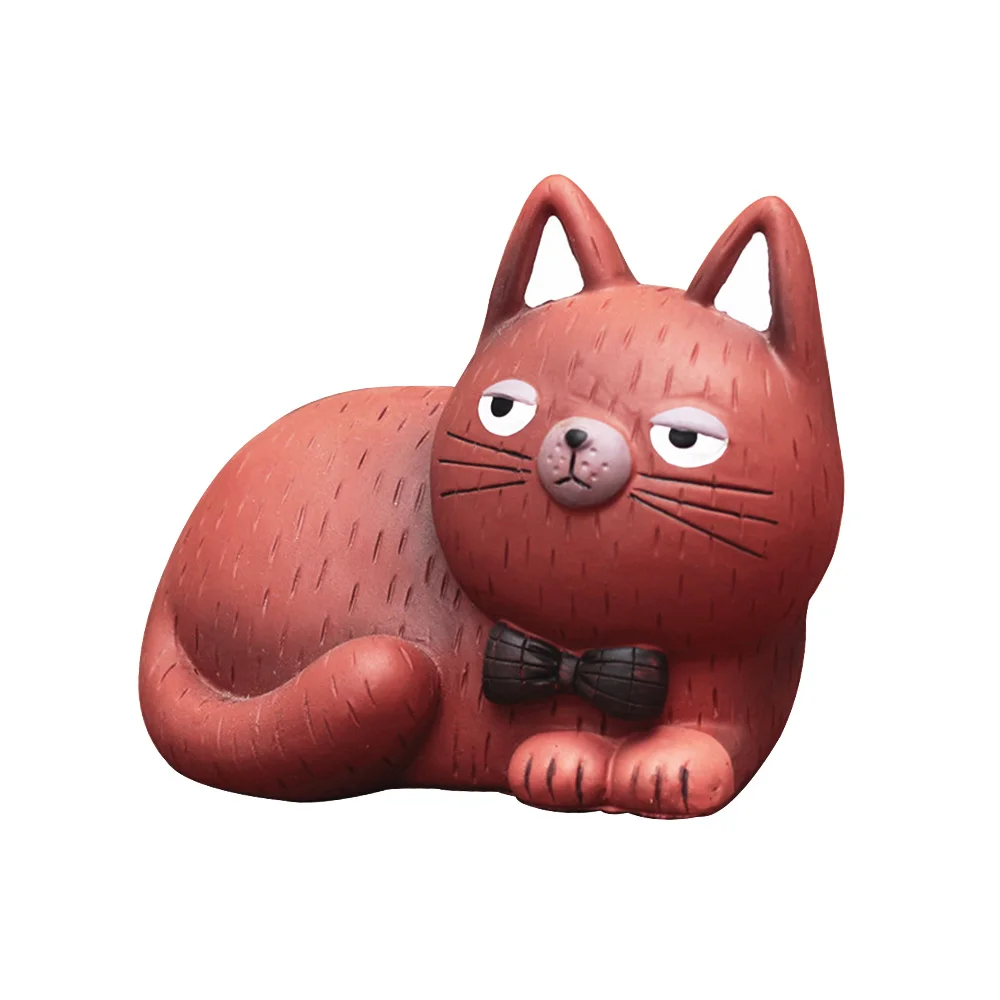 Красный Прекрасный 3D Кошки Мультфильм фигурки копилка экономия монет цент, Пенни детская игрушка Копилка креативный подарок - Цвет: Красный