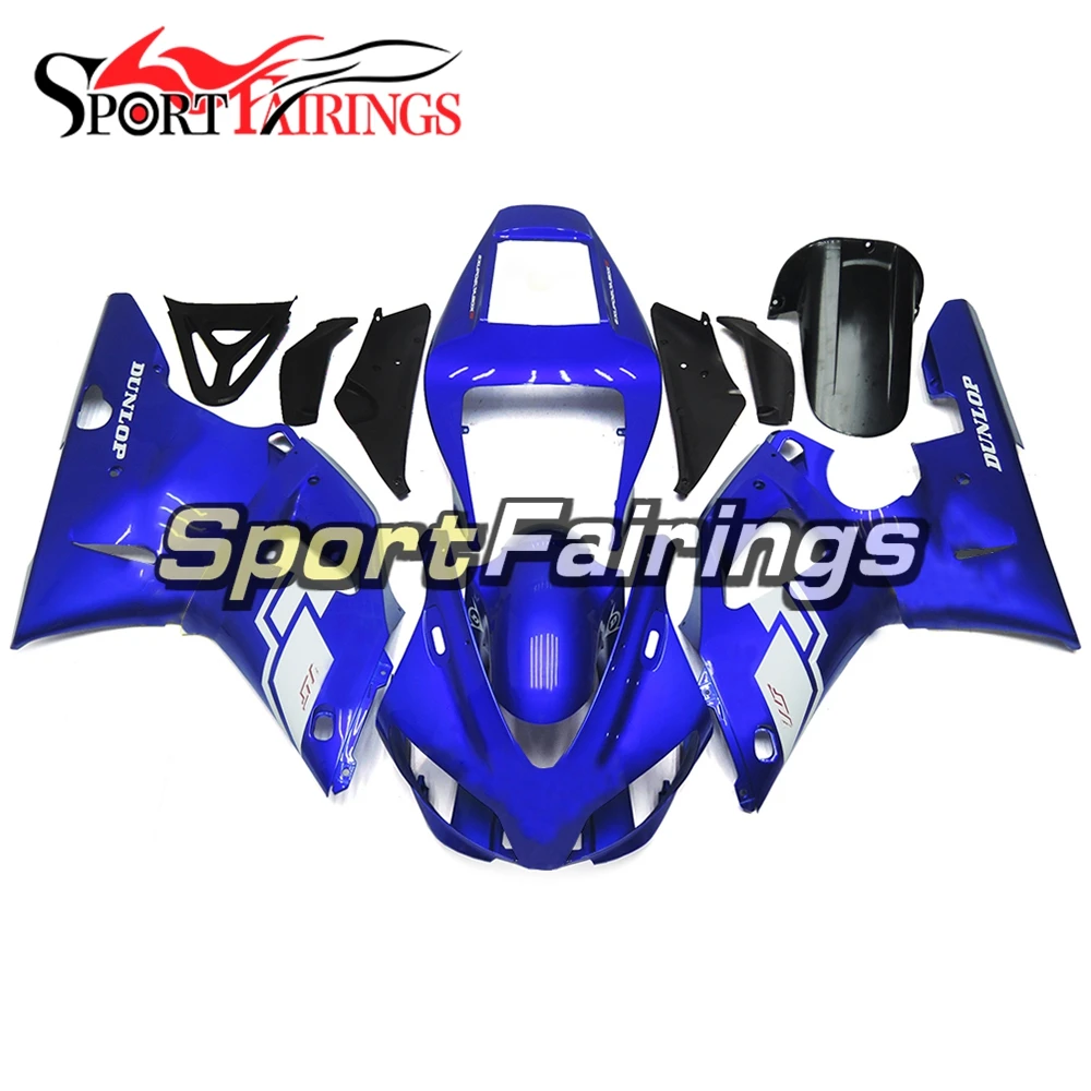 

Sportbike полные комплекты обтекателей для Yamaha 1998 1999 YZF1000 R1 98 99 МОТОЦИКЛ ABS Инжекционный обтекатель комплект новый бодикон глянцевый синий