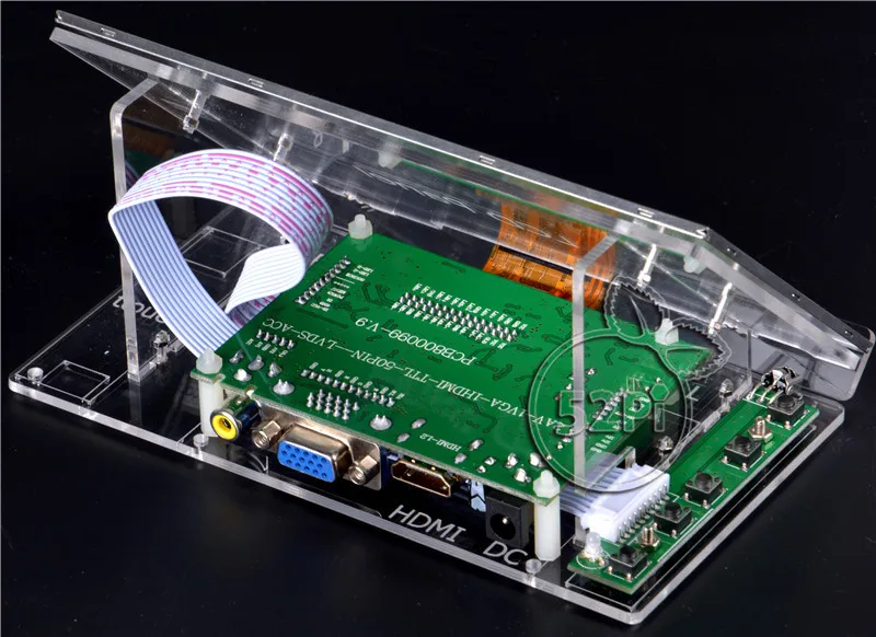 7 &quotдюймовый 1024*600 TFT ЖК-Дисплей Водитель Борту HDMI для Raspberry Pi с Акриловые