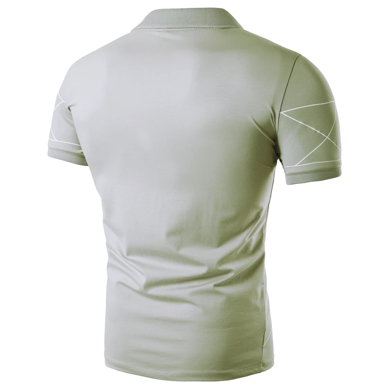 2018 Summer New Young Neither Work Nor Go To Stand Lead Short Sleeve Self-cultivation Polo Unlined Upper Garment 1606-T242-P35 | Мужская