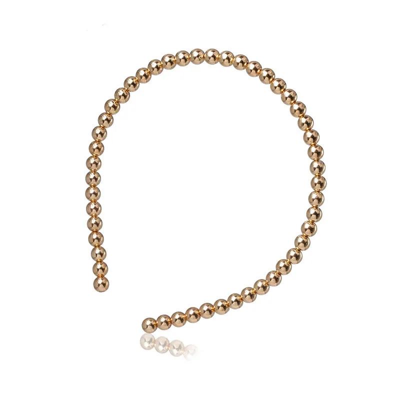 Большие золотые белые жемчужные бусы повязка для волос аксессуары для волос