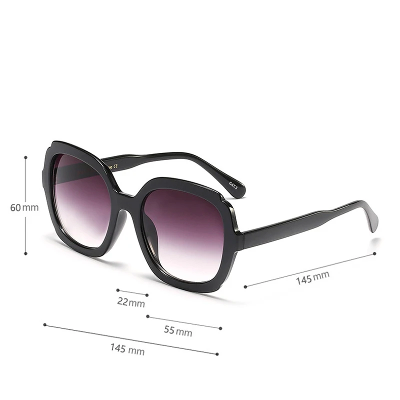 IBOODE Retro Big Frame Sunglasses Men Oversized Fashion Round Luxury Brand Design Sun Glasses Trendy Vintage Shades For Women | Аксессуары