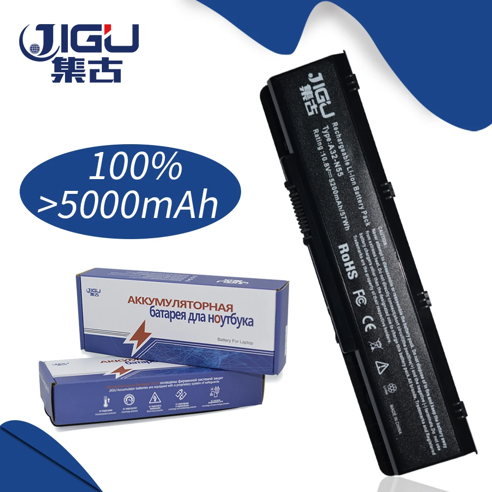 JIGU Аккумулятор для ноутбука Asus 6 ячеек A32-N45 07G016HY1875 N55SL N75 N75E N75S N75SF N55 | Компьютеры и