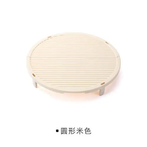 Round Apricot Нескользящий пельменей стеллаж для хранения пластмассовый может быть наложен булочки для выпечки подставка для кондитерских изделий поднос инструмент для приготовления пищи Кухонные аксессуары - Цвет: Round Apricot