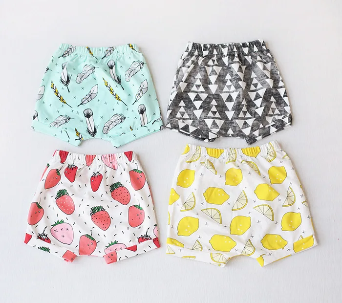 Детские шорты для девочек с геометрическим принтом 1 предмет 6 шт.|Шорты| |